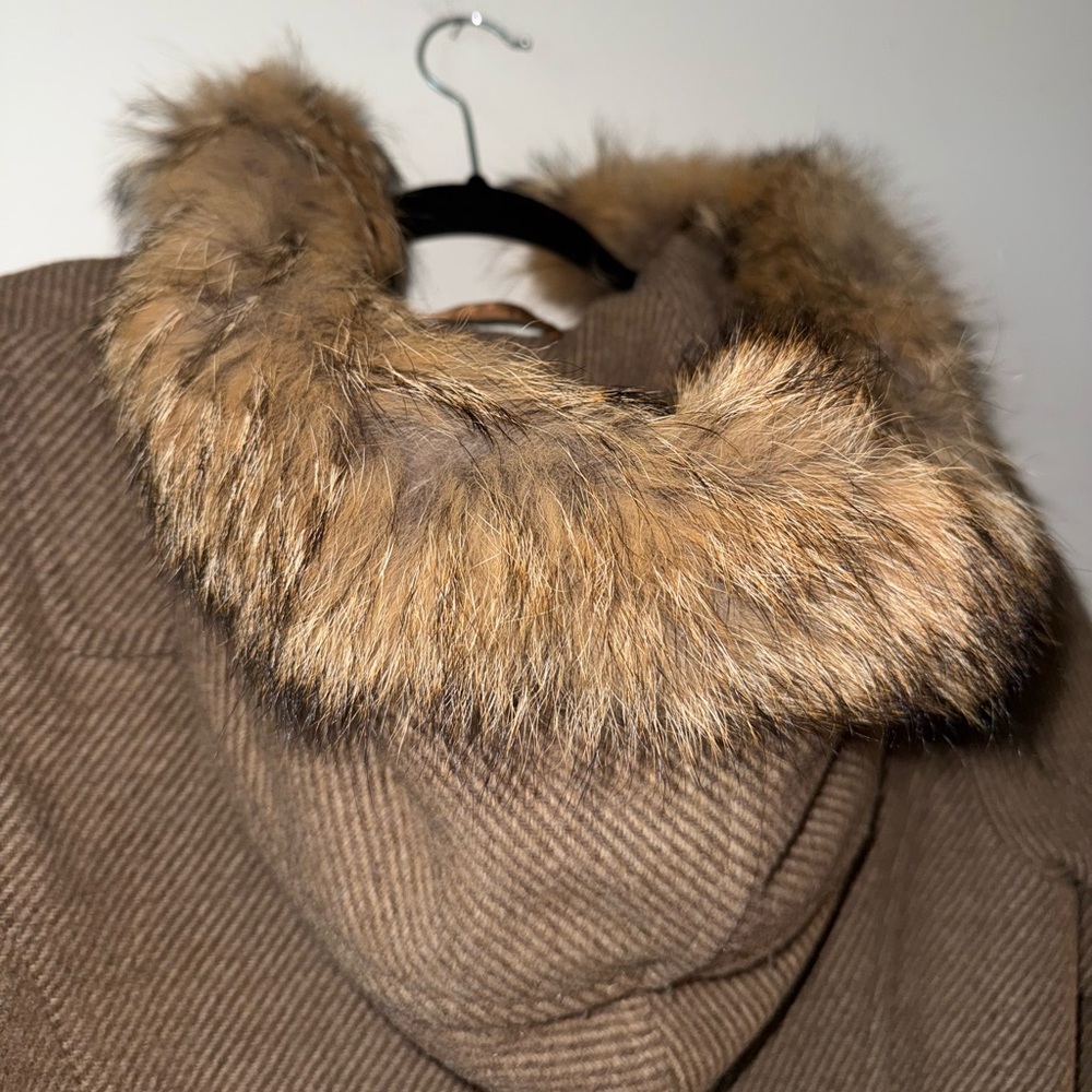 Pendleton Tan Toggle Herringbone Coat With Coyote… - image 3